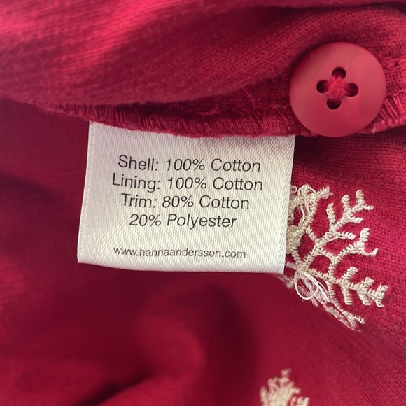 NWOT -Hanna Andersson Girl’s Holiday Snowflake Dress - Picture 4 of 10